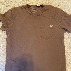 Brown American Eagle XS tee